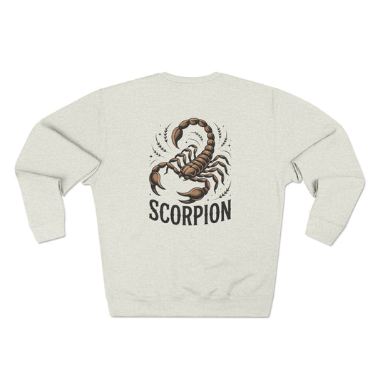 Scorpion Zodiac Crewneck Sweatshirt – Scorpio Astrology Graphic